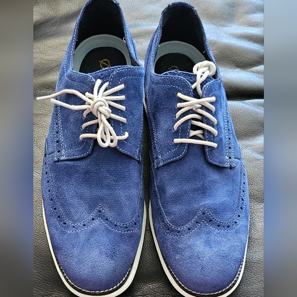 Cole Haan Shoes Cole Haan Original Grand Wingtip Oxford Shoes Blue Men Size 10.5 - Picture 3 of 11